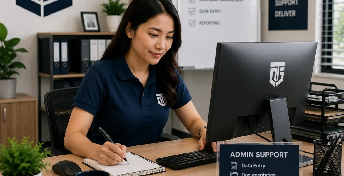 Tamikon Global offshore admin support image showing professional administrative and back-office support work