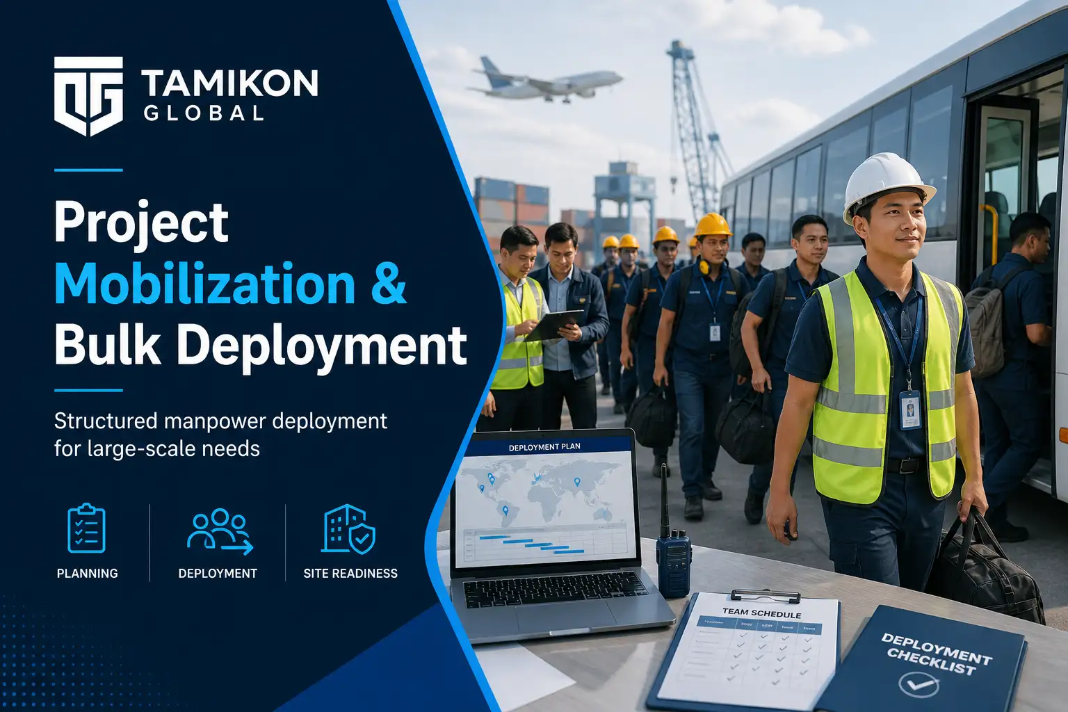 Project mobilization and bulk deployment services by Tamikon Global